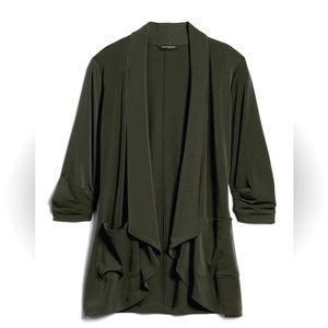 Banana Republic Silky Crepe Cardigan Blazer